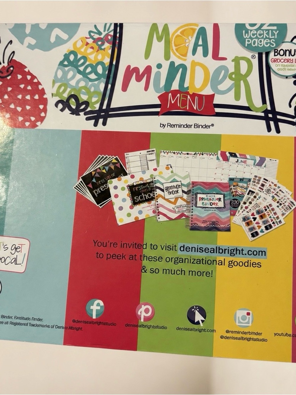 Multicolor Weekly Meal & Menu Planner Pad - Picture 3 of 3